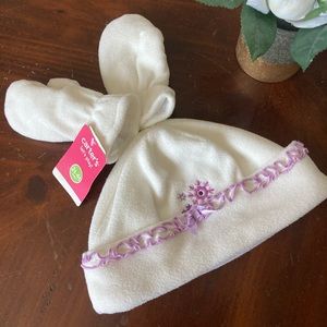 BOGO 🥳 Carter’s winter fleece hat & mitten set girls toddler 2T-4T winter NWT
